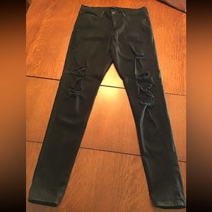 🖤 Flying Monkey High rise distressed jegging, black, size 30 in great condition